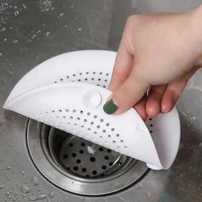 Silicone Floor Drain, Hair Filter, Sink Anti Clogging Filter, Odor Proof Cover, Kitchen Bathroom Drain, Drain Outlet Filter