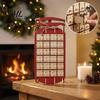 Wall Hanging Christmas Decor Wooden Sleigh Advent Calendar, 24-Day Countdown Box with Drawers, Decoration for Home Tree Decor, Holiday Surprise Candy