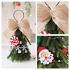Mini Desktop Christmas Tree Ornament Christmas Scene Decor Hanging Accessory