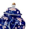 Tea Canister Storage Pot Display Tank Floral Arrangement Ceramic Flower Vase Ginger Temple Jar for Kitchen Dining Room Coffee