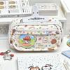 Large Capacity Pen Bag Flip Stationery Bag Cute Pencil Case  Students