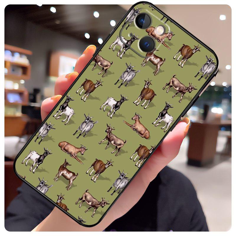 Cute Baby Pygmy Goat Case For iPhone 13 14 11 12 15 Pro Max X XR XS Max 7 8 Plus SE 2020 2022 14 Plus Back Cover