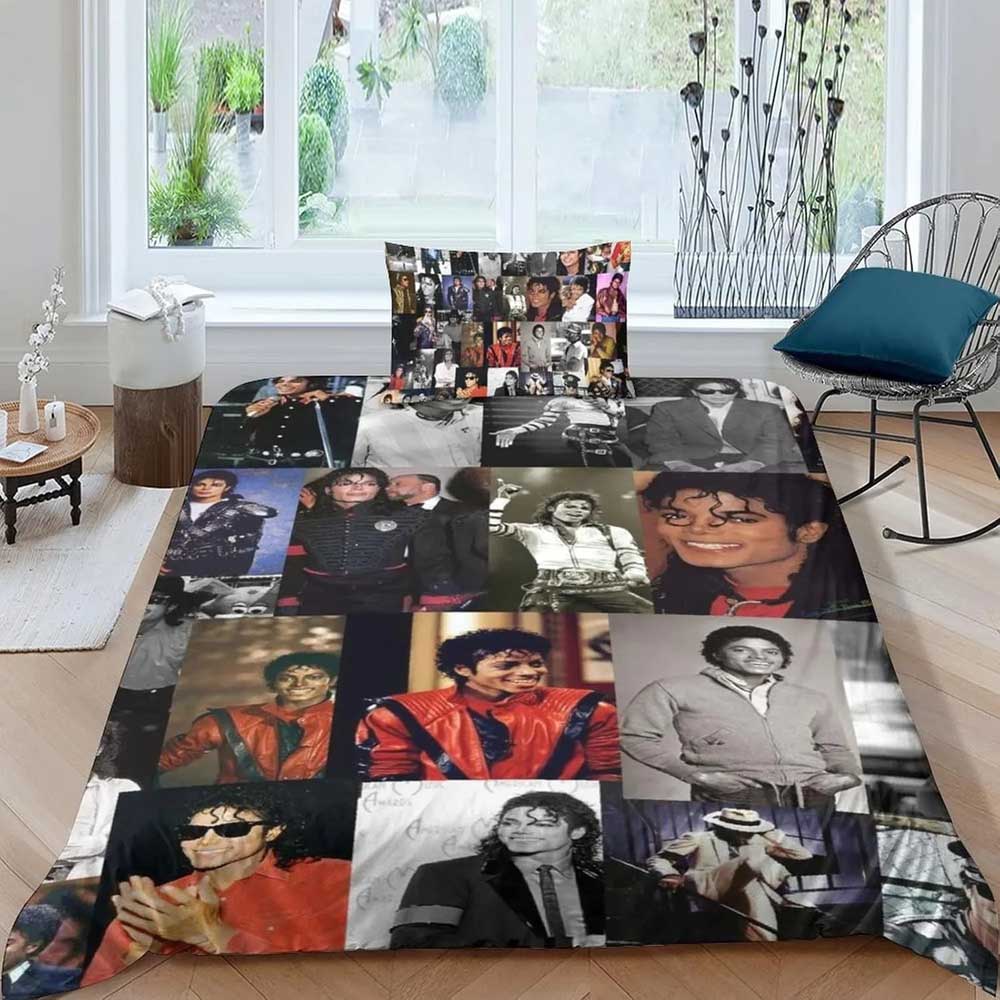 3D Print Michael Jackson Bedding Set 3D Printed Suitable for Bedroom Duvet Cover Set With Pillowcases Kids Home Textile