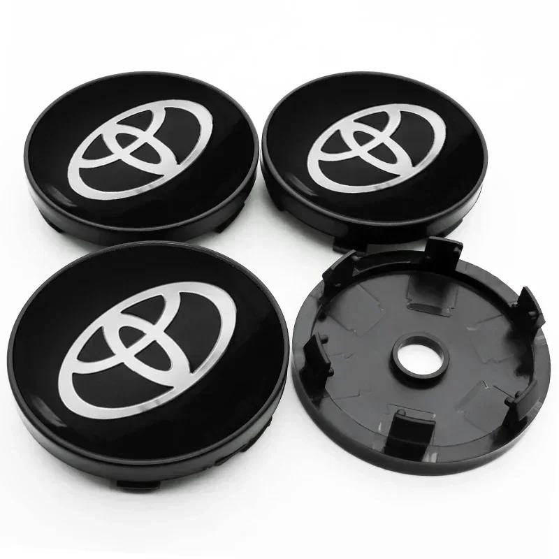 

4pcs 60mm Car Styling Wheel Hub Center Caps Rim Cover Badge Emblem For Toyota Corolla Yaris Auris CHR Rav4 Avensis Accessories 60MM