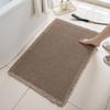 Non-Slip Bathroom Carpet Doormat Floor Mat Thicker Linen Woven Bath Mat  Bathroom