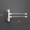 Wall Mounted Towel Bar Swivel Towel Rack Stainless Steel Towel Hanger 180° Rotation Space Saving Towel Rack for Bathroom