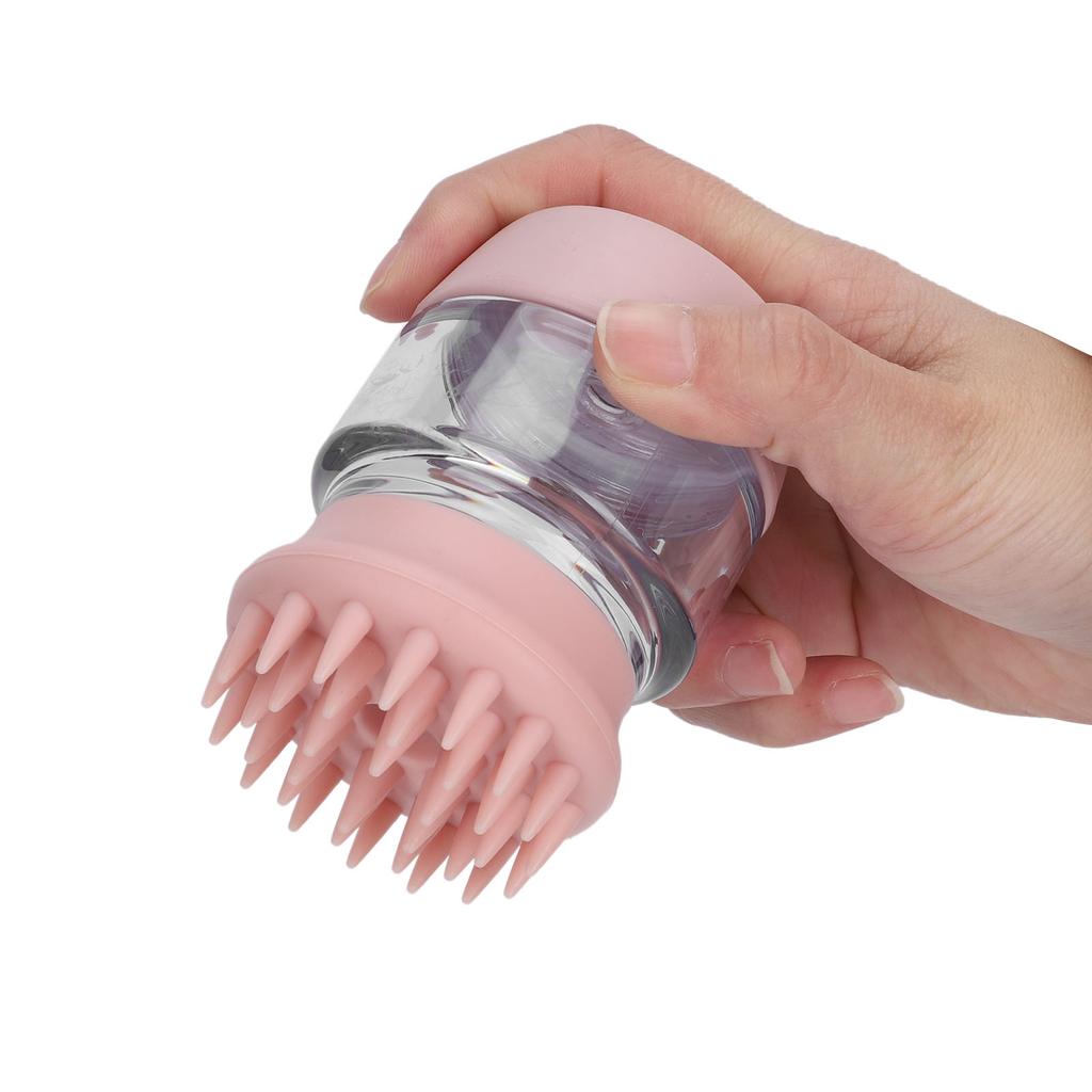 Tierbadebürste Multifunktions-Pflege Massage Duschbürste Kamm Zubehör für HundePink