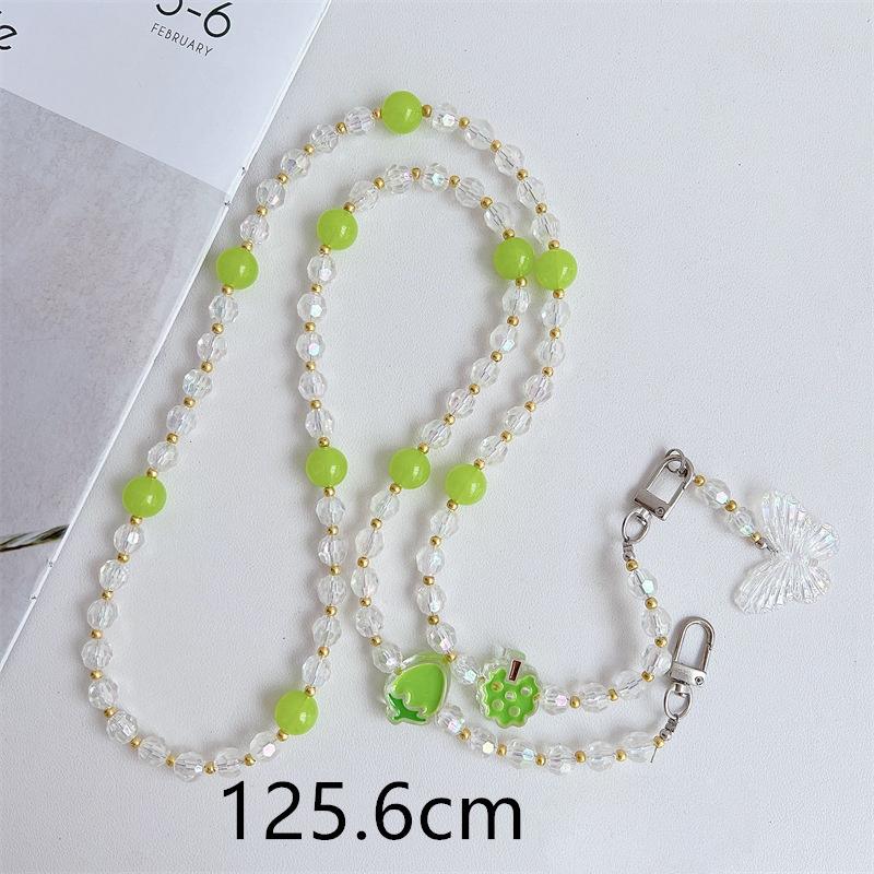 Snur universal pentru telefon Crossbody, margele, curele de lanț pentru gât lung, husă pentru telefon cu frânghie anti-pierdere cu plasture pentru Iphone Samsung Xiaomi