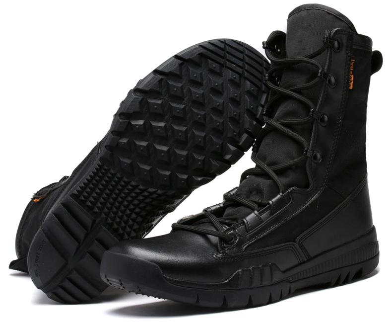 Boots Men's Large Tactical Boots Ultralight Flight Boots Men's Mountaineering Boot Hiking Training Boots High Top Security Boots Men's