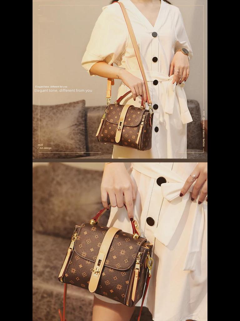 Women's 2025 Genuine Leather Retro Bucket Bag - Fashionable Shoulder Messenger Handbag