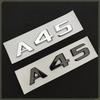 Bxfzp9 3D ABS Chrome Glossy Black A 45 Logo A45 Emblem Letters Auto Sticker Nameplate Car Trunk Badge For A45 Accessories