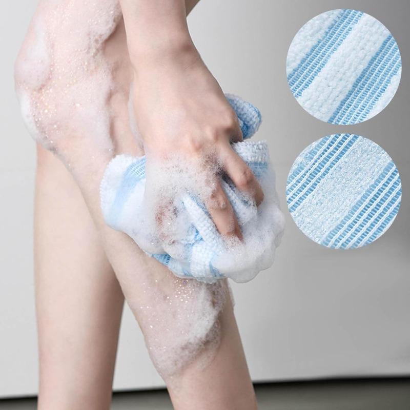 1pc Deep Cleansing Bath Towel, Japanese Exfoliating, Long Fiber for Smooth Skin & Body Scrub, Durable Back Scrubber, Spa Towel