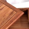 South American Walnut Rotating Puzzle Box for Tea Set & Jewelry Storage