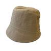 Plaid splicing casual fashion retro versatile street outing basin hat bucket hat bucket hat sun hat