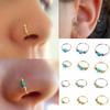 3Pcs/Set Retro Round Beads Nose Ring Earrings Nostril Hoop Body Piercing Jewelry 6mm/8mm/10mm
