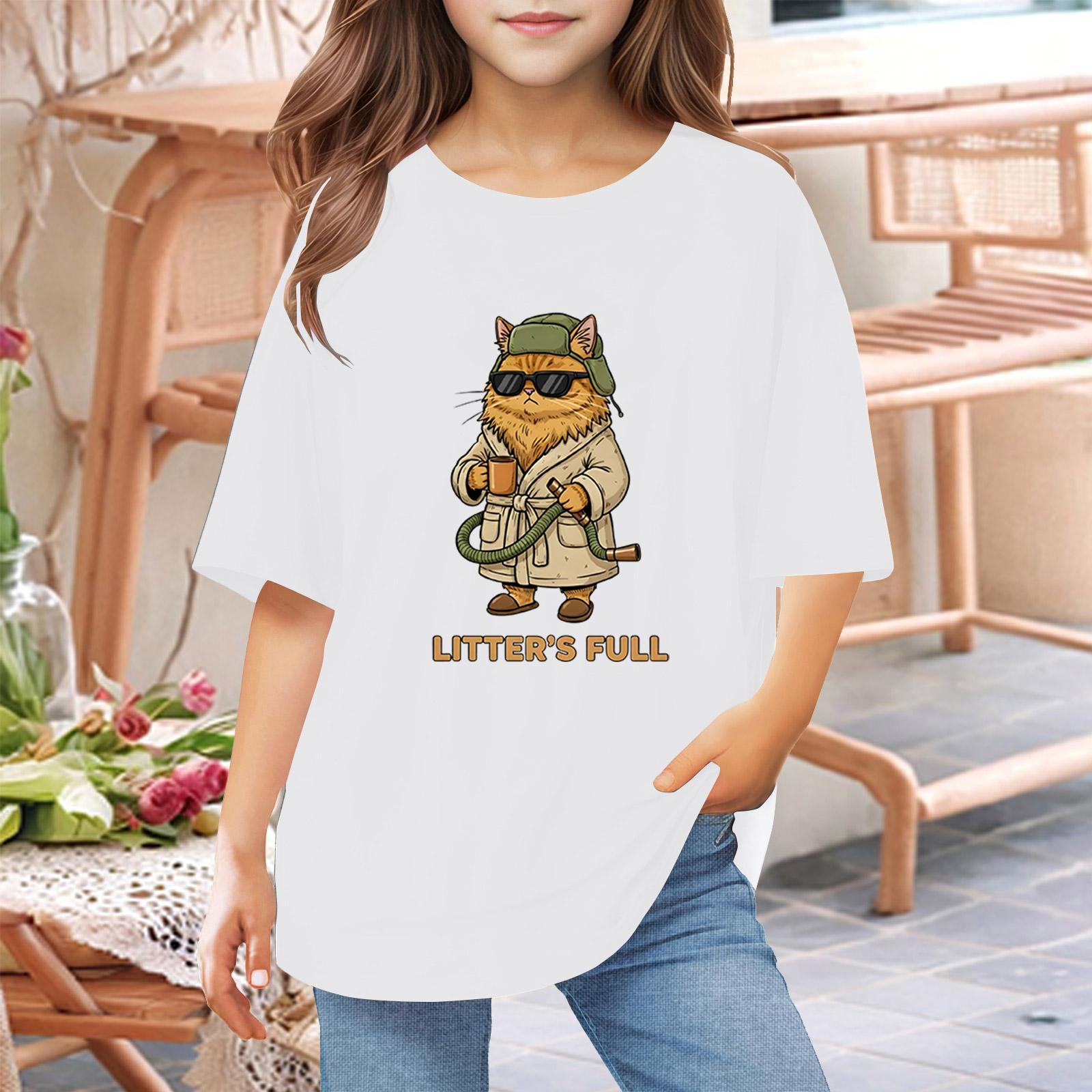 

Футболки для малышей, девочек и мальчиков, детские футболки с короткими рукавами и принтом для мальчиков и девочек 1-12 лет 160