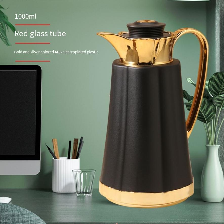 Large Capacity Classic Arabic Stainless Steel Vacuum Insulated Tea Mug 12-24 Hours Hot Beverage Portable Business Gift