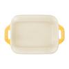 Staub "Rectangular Dish, 14cm, Citron" Ceramic Gratin Dish, Oven and Microwave Safe [Official Japanese Product] Ceramic Citron Color Dish Z1029-534