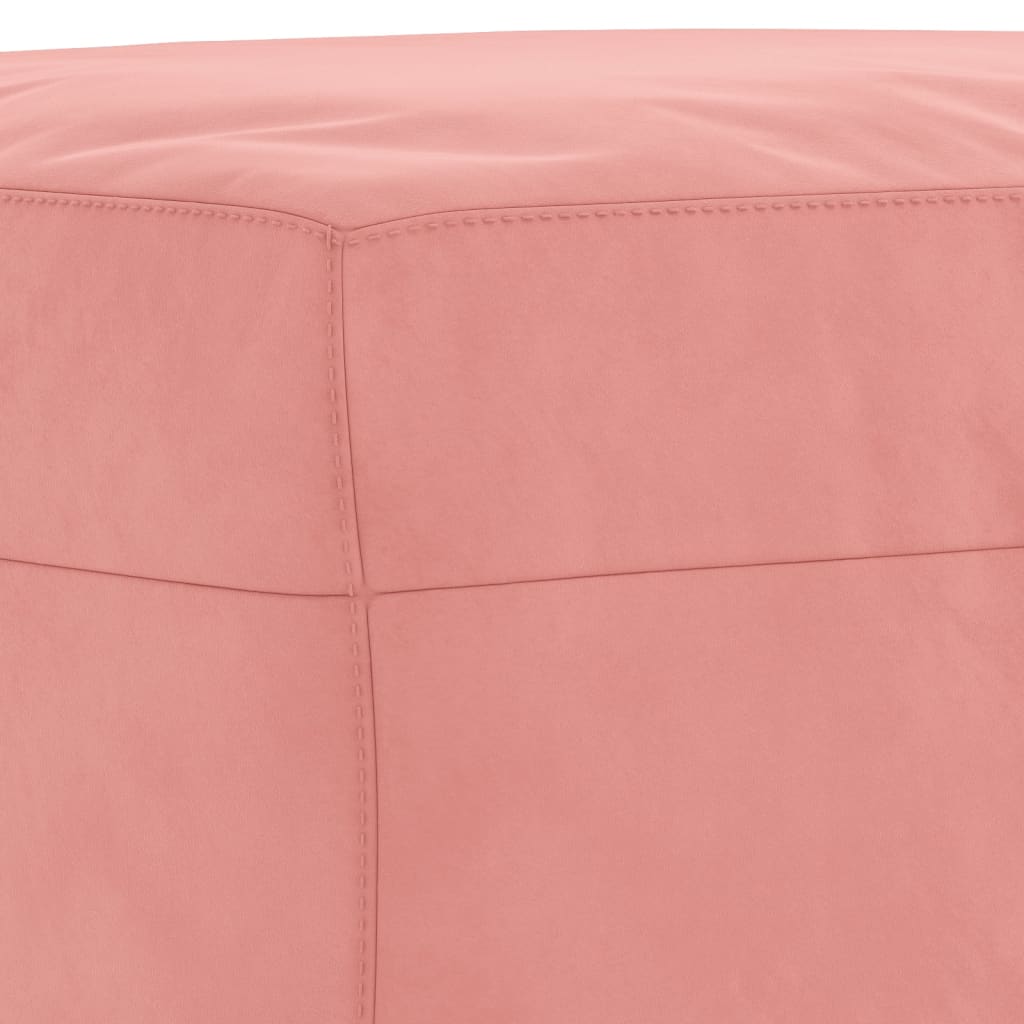 Pink Velvet Bench 70 X 35 X 41 Cm