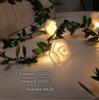 10/20/40 LED Simulation Cane Rose Flower String Lights Fairy Lights Home Party Decoration