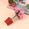 1:12 Dollhouse Miniature Flower Mini Potted Plant Rose Flowerpot DollHouse Decor Bonsai Model Garden Home Ornament Furniture Toy