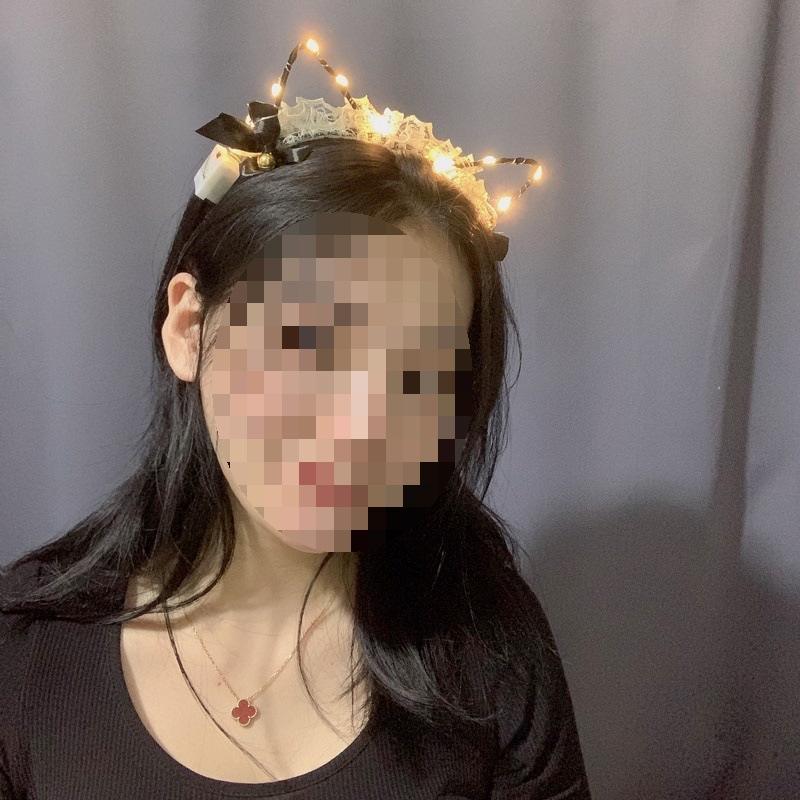 Luminous Feather Rabbit Ears Headband - Graduation Gift