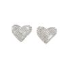 Fashionable heart-shaped earrings with a high-end feel, simple and versatile, light luxury and cool style earrings for women