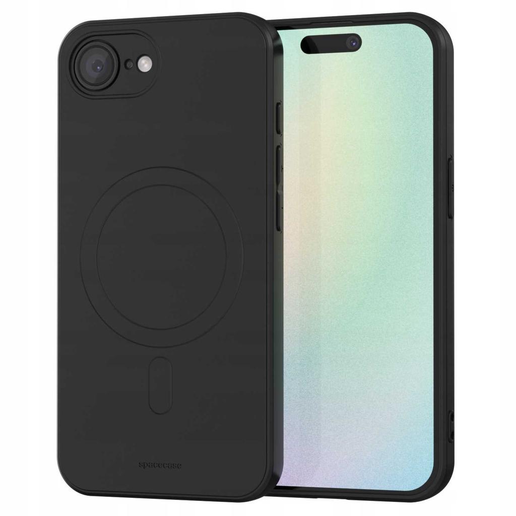 Spacecase Silicone Magnetic Iphone 16E Black