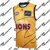 AFL Brisbane Lions Official Replica Home Training Heritage Guernsey Sleeveless Football Shirt BBFFC Fan Apparel