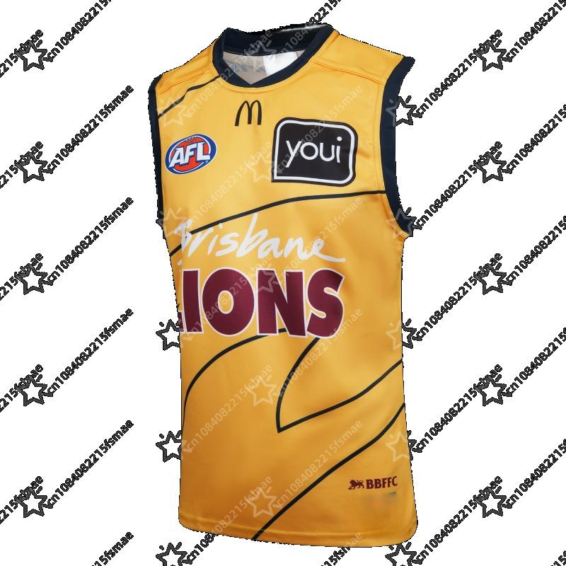 AFL Brisbane Lions Official Replica Home Training Heritage Guernsey Sleeveless Football Shirt BBFFC Fan Apparel