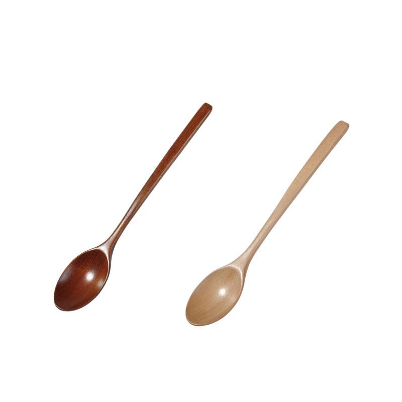 2pcs Wooden Spoon Healthy Tableware Kitchen Cooking Wooden Cooking Spoons Utensil Tools Soup Teaspoon Catering