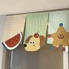 Partition Half-Curtain Magic Sticker Kitchen Partition Curtain Cartoon Door Curtain  Space Divider