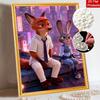 Disney DIY Pearl Painting Nick and Judy Illustrations Decorative Paintings Creative Ornaments Friends Gifts Desktop Ornaments Home Decoration