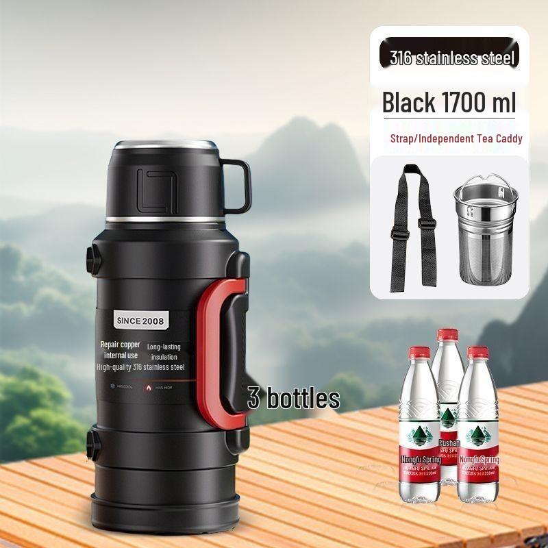 

Large Capacity Insulated Kettle for Hot Beverages – Ideal for Car, Outdoor, and Construction Use 2.5L - 5 kg of Water