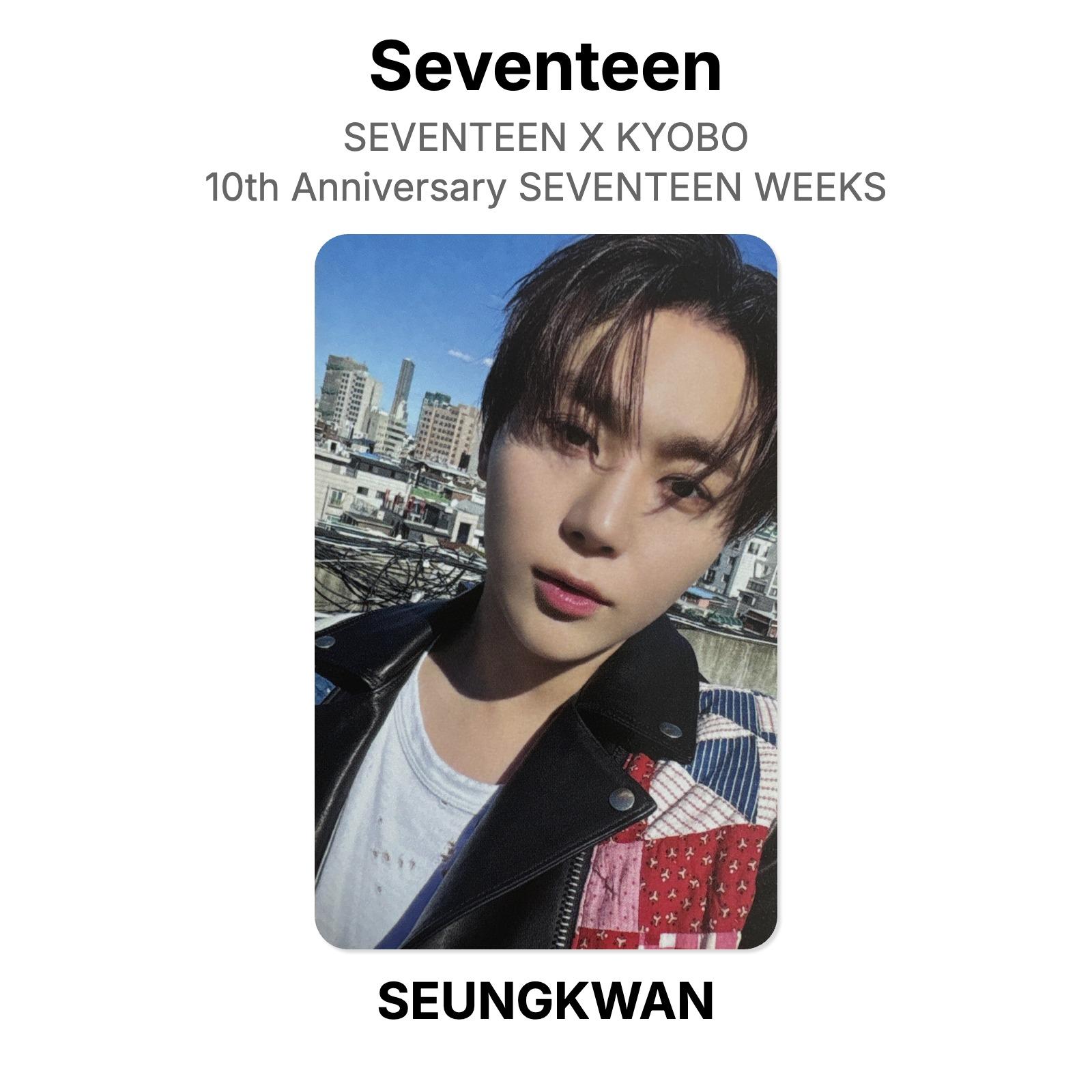 Seventeen SEUNGKWAN SEVENTEEN X KYOBO 10th Anniversary SEVENTEEN WEEKS Official Photocard SEUNGKWAN
