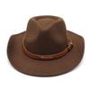 Western Cowboy Hat Dance Performance Jazz Hat Belt Accessories Felt Hat Couple Hat