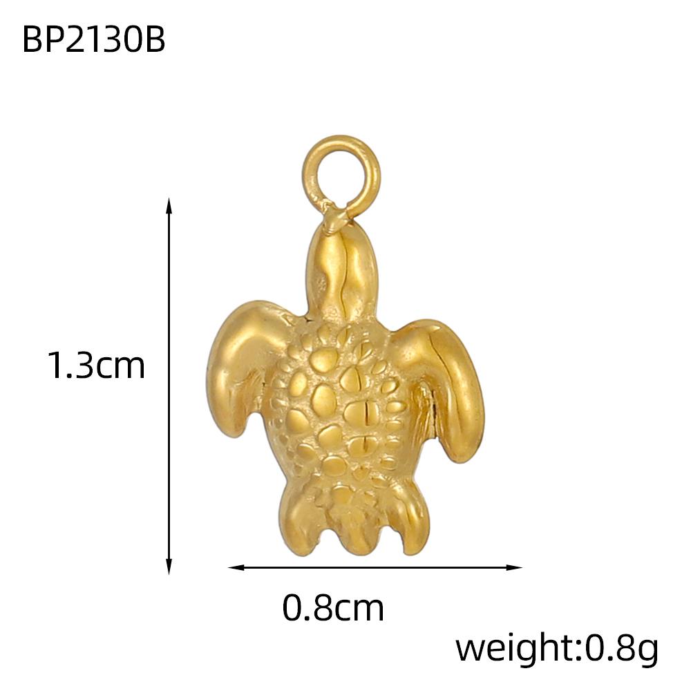 3PCS/LOT CARLIDANA Marine Starfish Shell Pendants, Stainless Steel Charms for DIY Jewelry