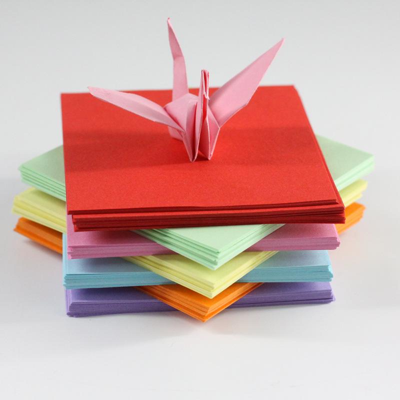 

Корейські кольорові квадрати для орігамі для дітей - Набір з 1000 паперових журавликів 7x7 cm, 10 colors, 100 sheets