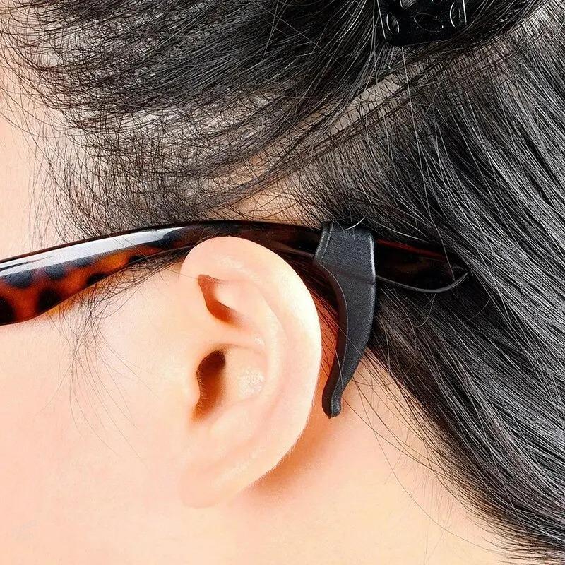 1 pair Anti-slip Silicone Ear Grip Glasses Eyeglasses Leg Ear Hook Stopper Bracket Fastener Accessories Temple Tip