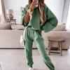 Trainingsanzüge Damen Fleece Hoodies Zweiteiliges Set Frühling Herbst Sweatshirts Hosen Sets Weibliche Winter Casual Sportanzüge