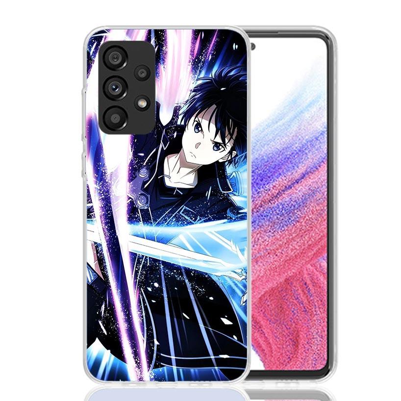 Sword Art Online Kirito Phone Case For Samsung Galaxy A17 A16 A14 A15 A13 A57 A56 A54 A55 A53 A37 A36 A34 A35 A33 A26 A24 A25 A2