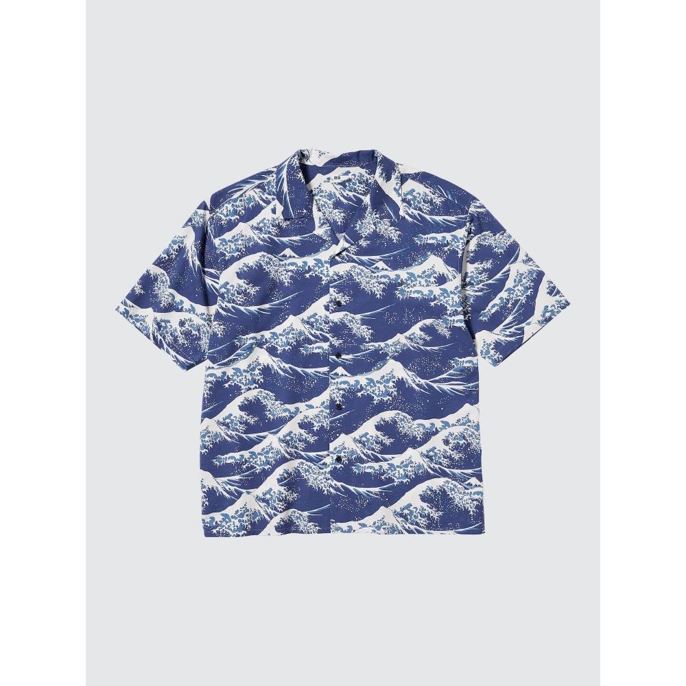 Uniqlo Japan Open Collar Shirt Wagara