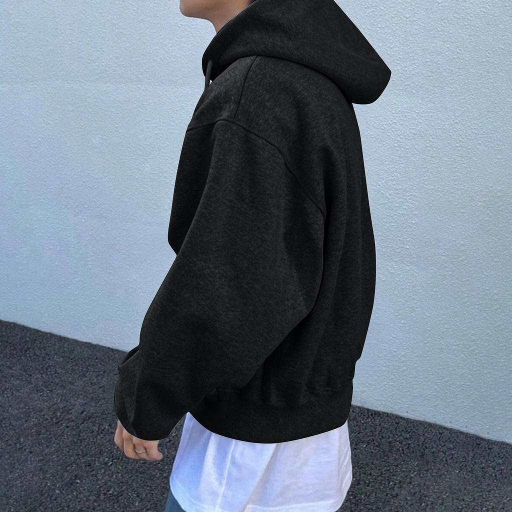 Full Zip Up Hoodie Sweatshirt with Drawstring Hood and Kangaroo Pockets for Men and Women Unisex Comfortable Fit Casual Outerwear for Everyday Wear