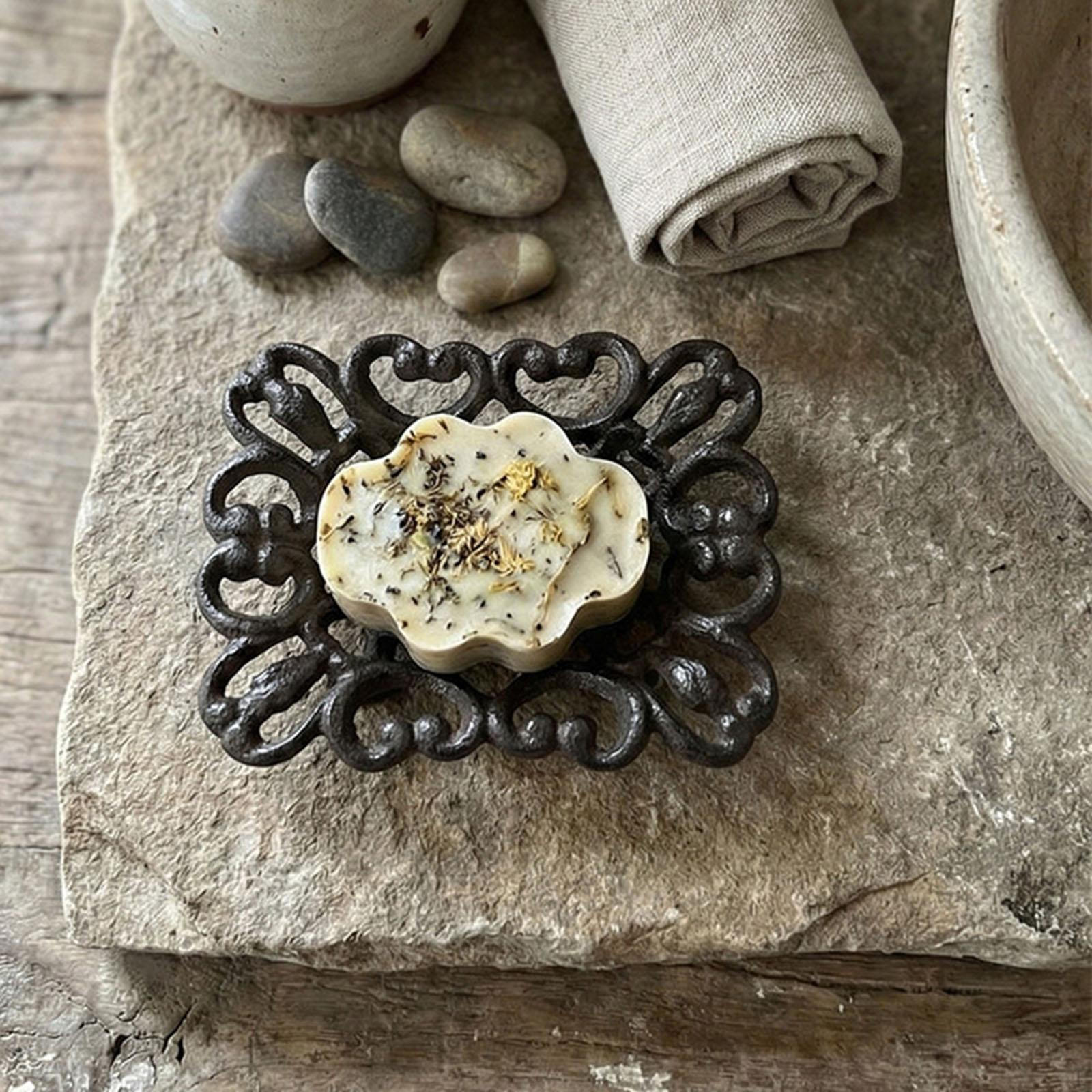 

Мыльница Лоток Коробка Винтажный Дизайн Дренажная Рустикальная с Полым Дном Контейнер для Сада Кухни