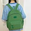 Daily Commute Travel Sports Solid Color Student Schoolbag New Junior High School High School Large Capacity Backpack