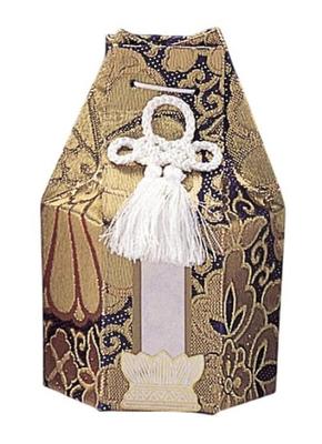 Purple Gold Brocade Ashes Bag [For 2-inch Urns]  Buddhist Altar Supplies, Home Memorial Services, Urn Storage
