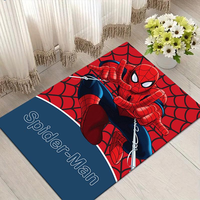 

1pc Spider-Man Pattern Area Rug Soft Flannel Floor Mat for Living Room,Office,Bedroom and Carpet 60cm by 90cm