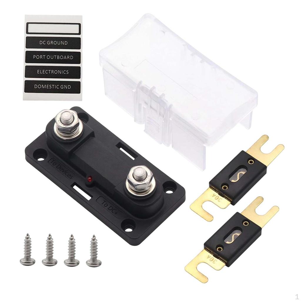 12V/24V Auto ANL Sicherungshalter Set und Sicherungen Elektrische Schutzbox für