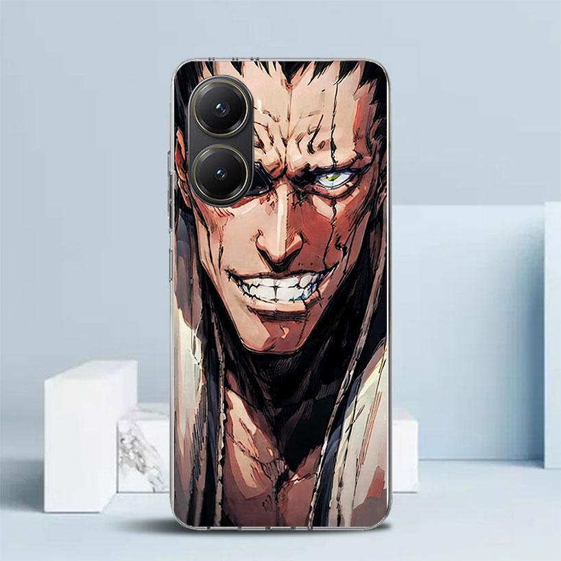 Zaraki Kenpachi Bleach Phone Case For Xiaomi Poco F7 Ultra X5 X6 X7 Pro M7 Redmi 15C 15 13C 13 12C 12 10C 10 10A 9 9C 9A 9T Cove
