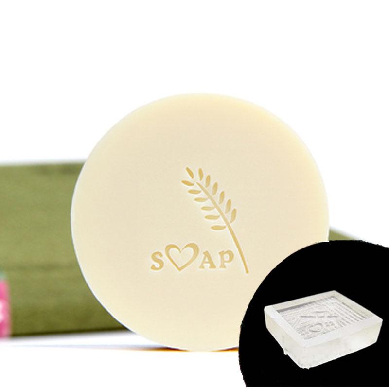 Handmade Soap Stamp Chapter, Acrylic DIY Seal, Organic Natural Soap Making Tools, Leaf Tree Plants Chapters